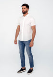 Camisa Dom Henrico Mc Slim Fit Oxford Branco - Henri Store