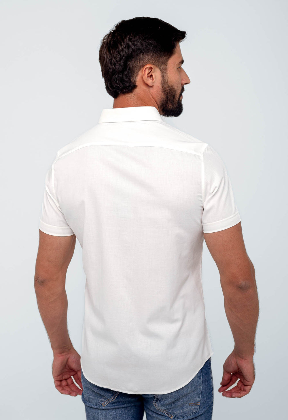 Camisa Dom Henrico Mc Slim Fit Oxford Branco - Henri Store