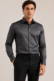 Camisa Dom Henrico ML Acetinada Lisa - Henri Store