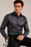 Camisa Dom Henrico ML Acetinada Lisa - Henri Store
