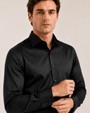 Camisa Dom Henrico ML Acetinada Lisa - Henri Store