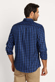 Camisa Dom Henrico Ml Alfaiataria Xadrez Marinho - Henri Store