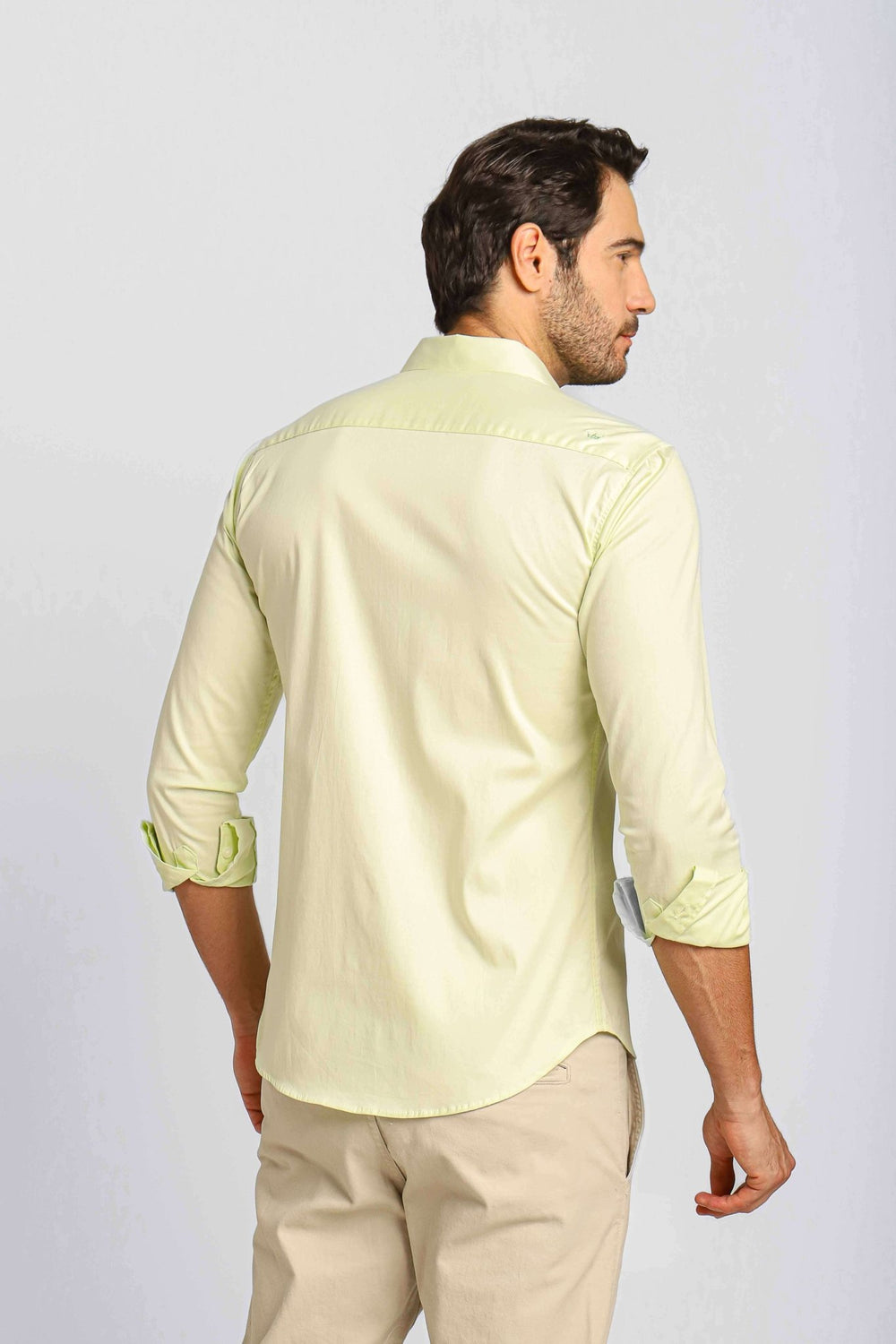 Camisa Dom Henrico Ml Basica Verde Claro - Henri Store