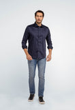 Camisa Dom Henrico ML C/ Botão Algodão Egípcio - Henri Store