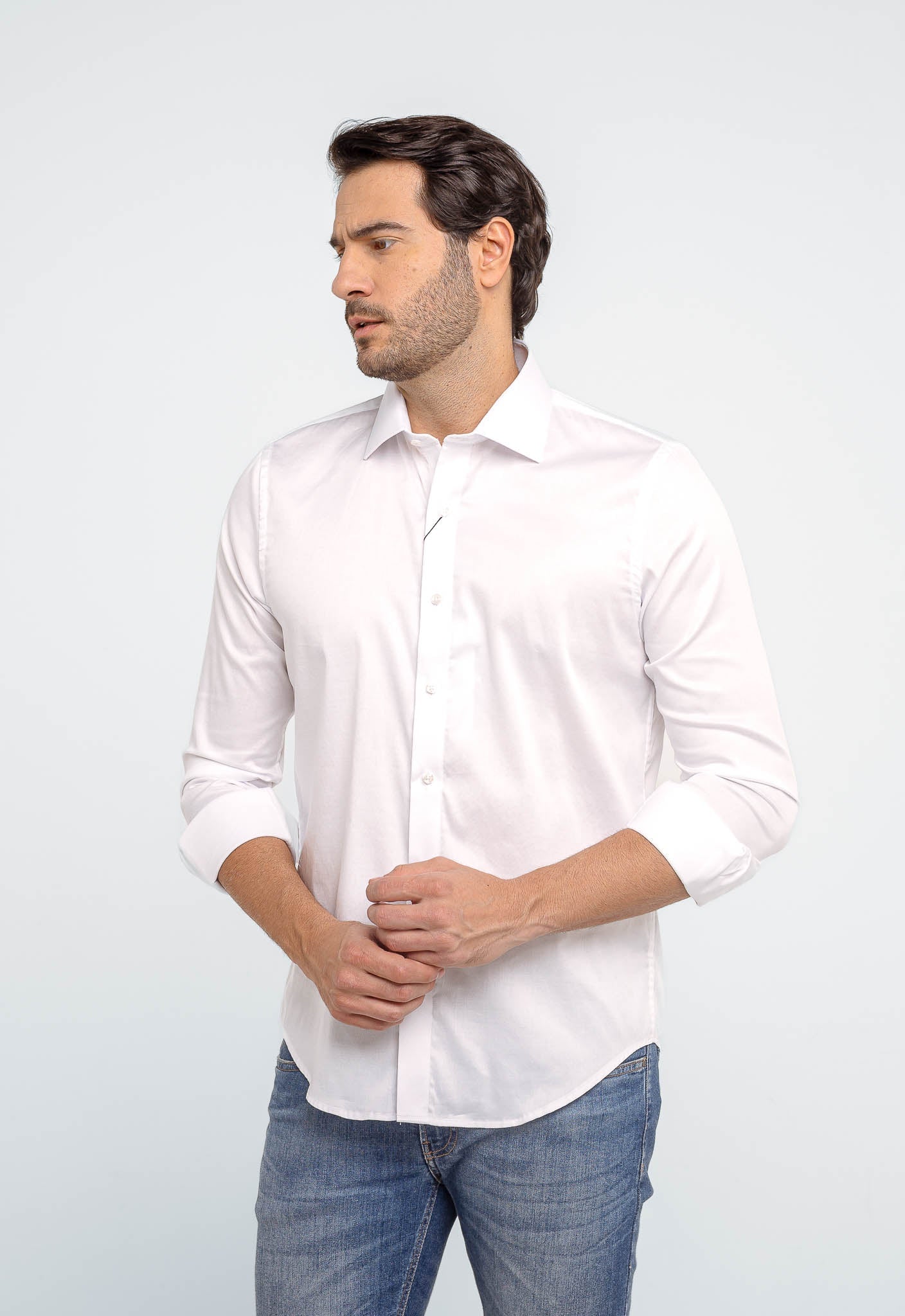 Camisa Dom Henrico ML C/ Botão Algodão Egípcio - Henri Store