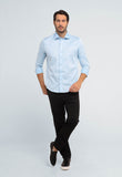 Camisa Dom Henrico ML C/ Botão Algodão Egípcio - Henri Store