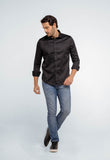 Camisa Dom Henrico ML C/ Botão Algodão Egípcio - Henri Store