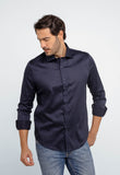 Camisa Dom Henrico ML C/ Botão Algodão Egípcio - Henri Store