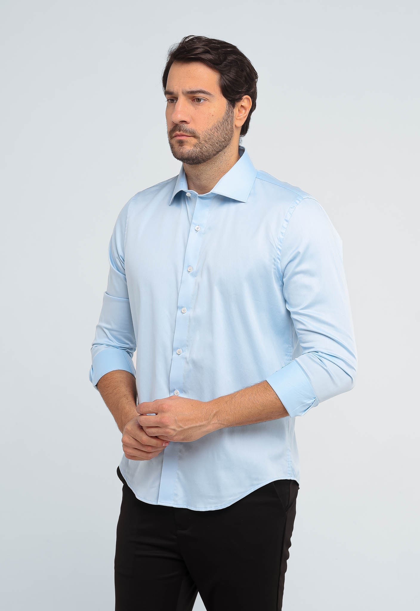 Camisa Dom Henrico ML C/ Botão Algodão Egípcio - Henri Store