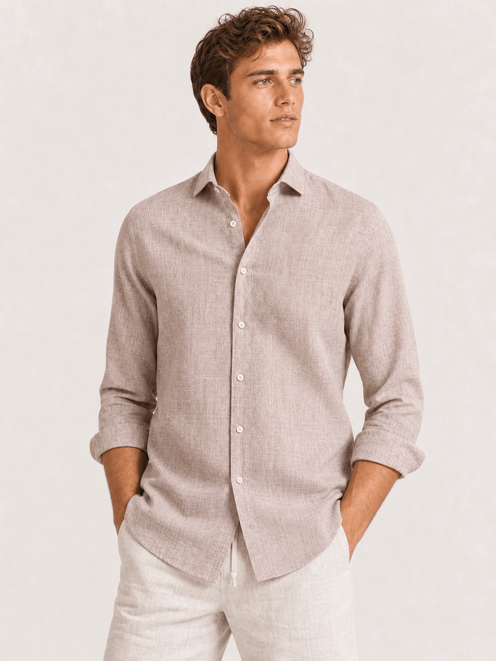 Camisa Dom Henrico ML Linho Regular - Henri Store