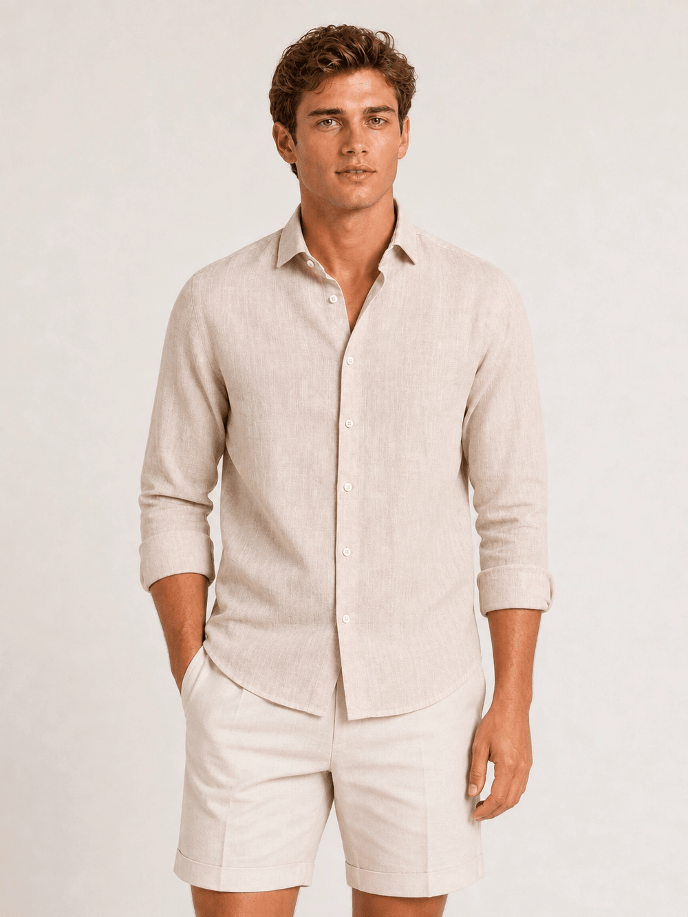 Camisa Dom Henrico ML Linho Regular - Henri Store