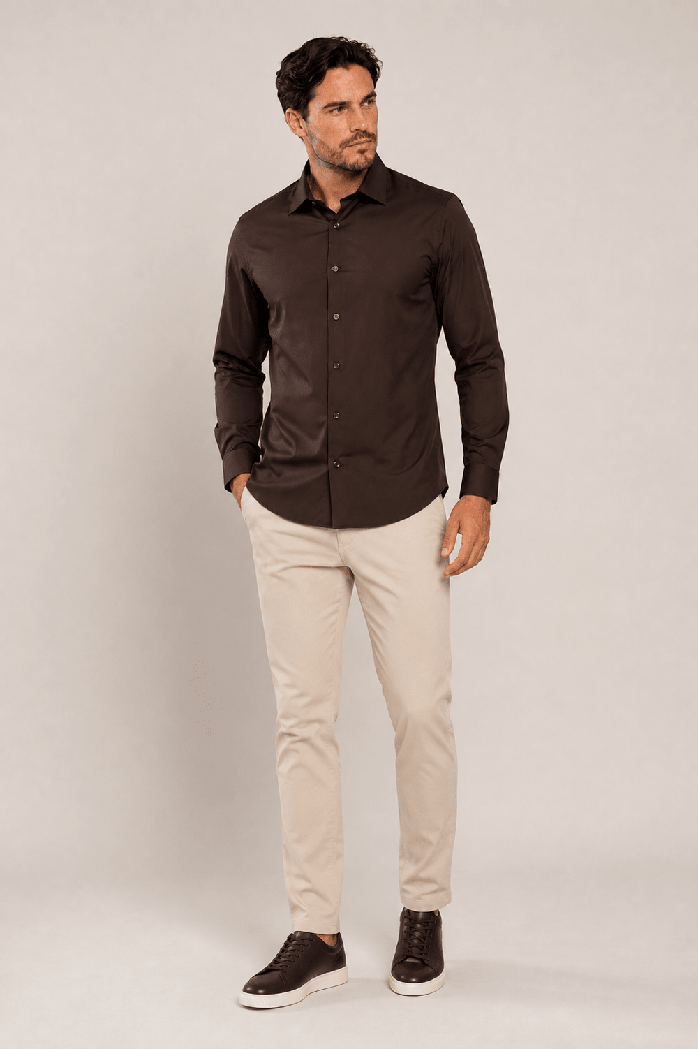 Camisa Dom Henrico ML Malha Tech - Henri Store