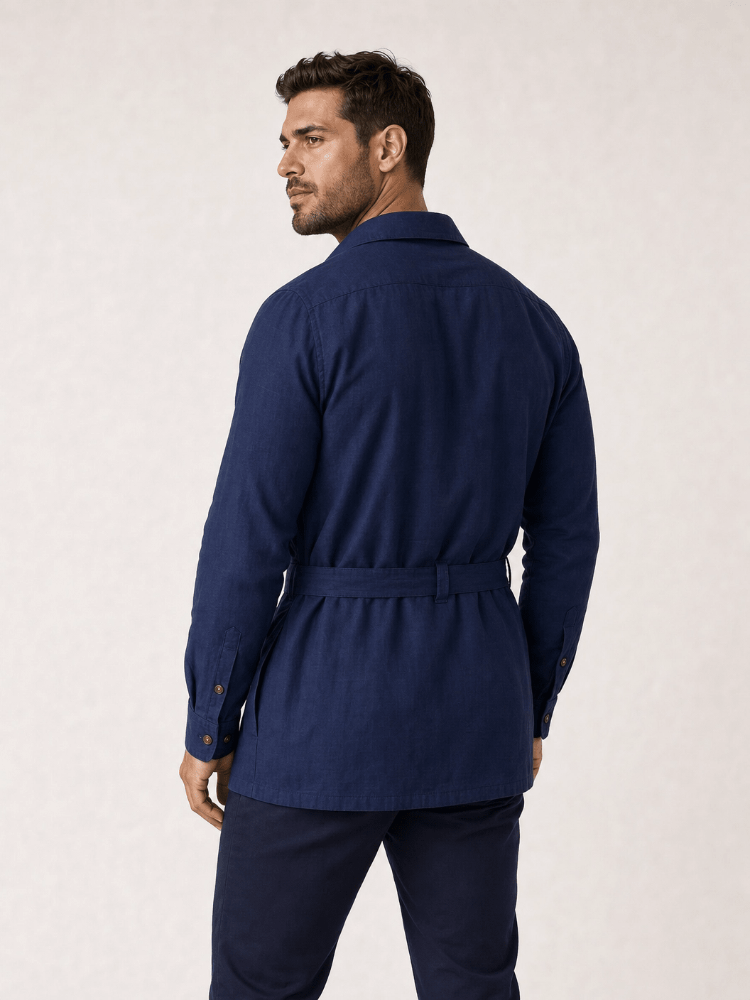 Camisa Dom Henrico ML Parka em Linho Italiano - Henri Store