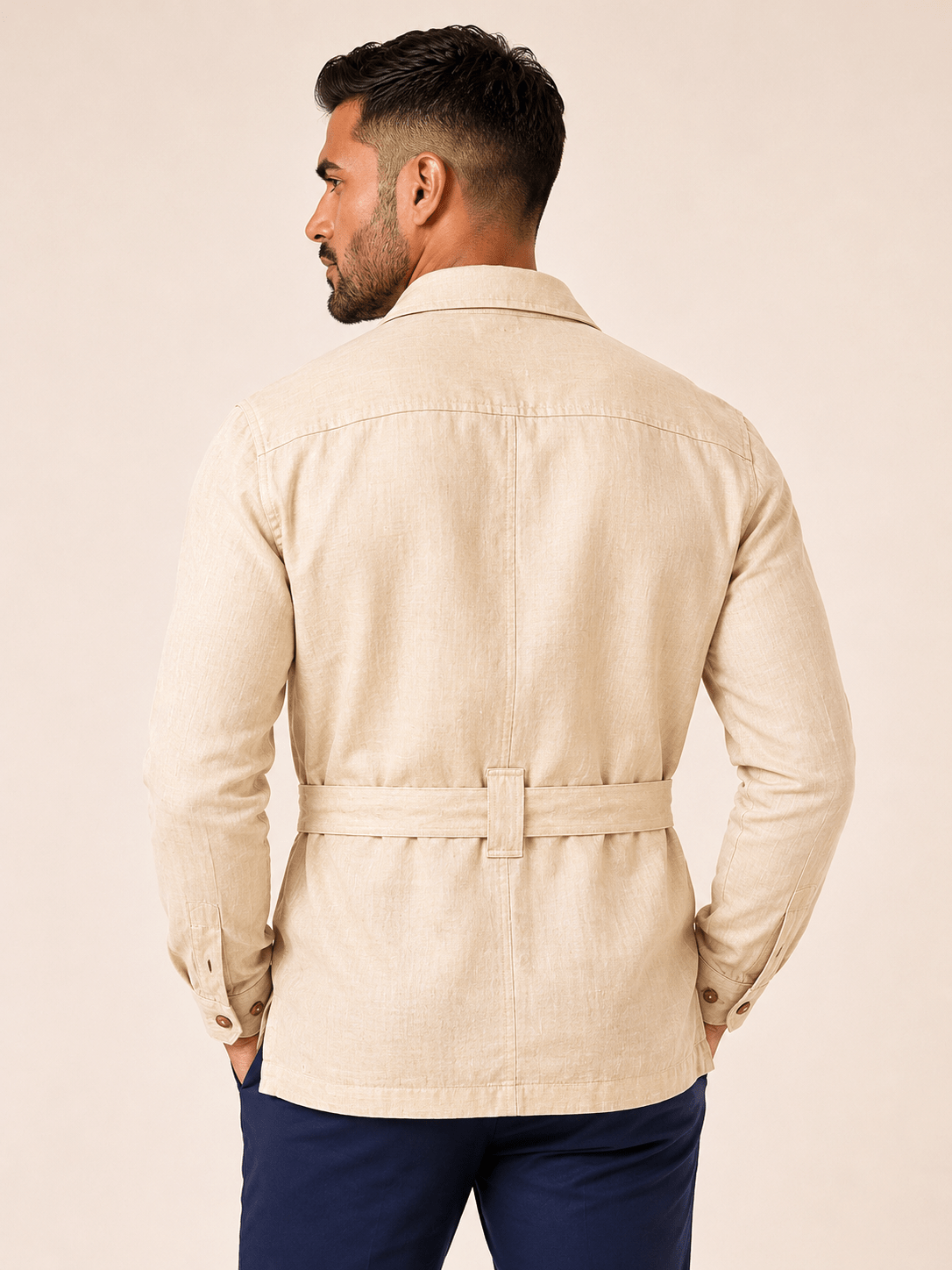 Camisa Dom Henrico ML Parka em Linho Italiano - Henri Store