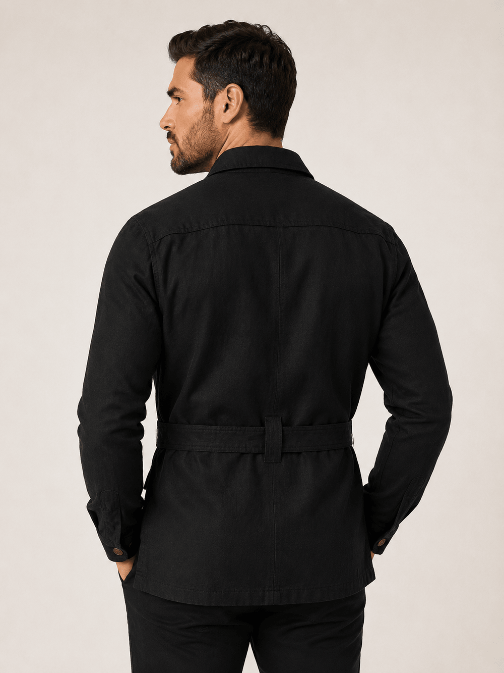 Camisa Dom Henrico ML Parka em Linho Italiano - Henri Store