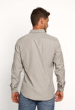 Camisa Dom Henrico Ml Regular Fit Cinza Quadriculada - Henri Store