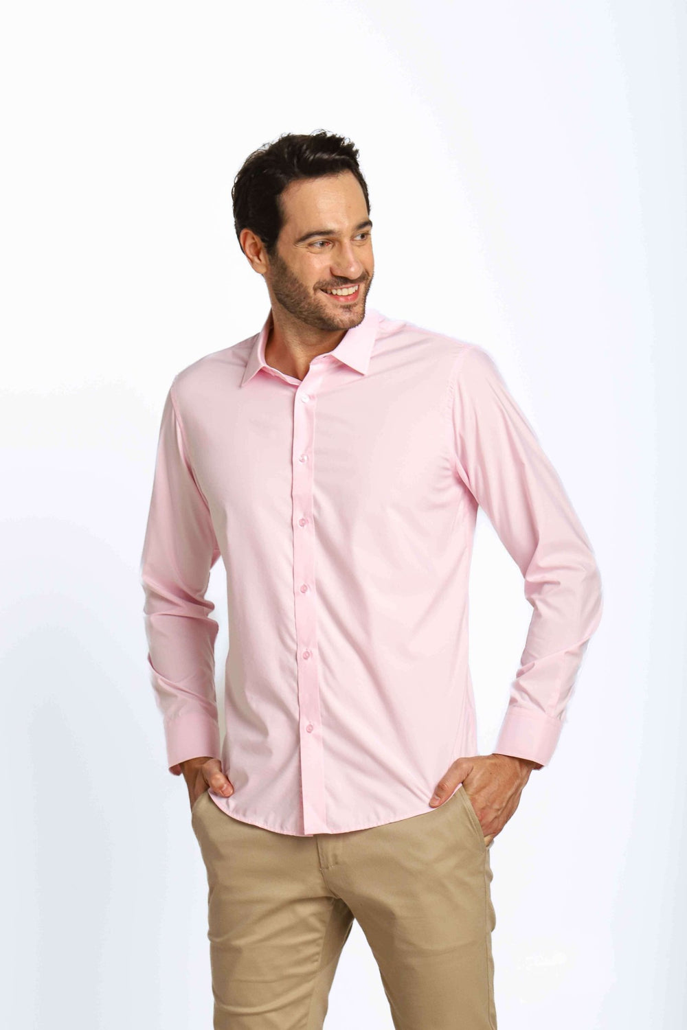 Camisa Dom Henrico Ml Regular Fit Rosa - Henri Store