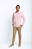 Camisa Dom Henrico Ml Regular Fit Rosa - Henri Store