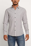 Camisa Dom Henrico Ml Regular Fit Xadrez Branco - Henri Store