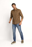 Camisa Dom Henrico Ml Regular Fit Xadrez Marrom - Henri Store