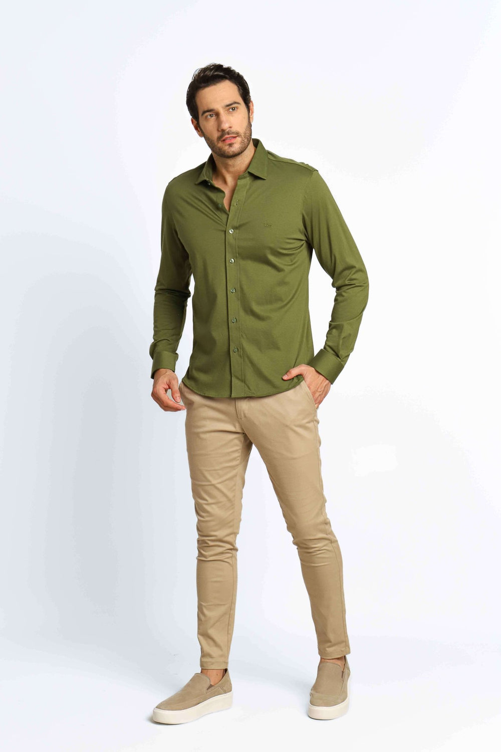 Camisa Dom Henrico Ml Slim Algodão Egípcio - Henri Store