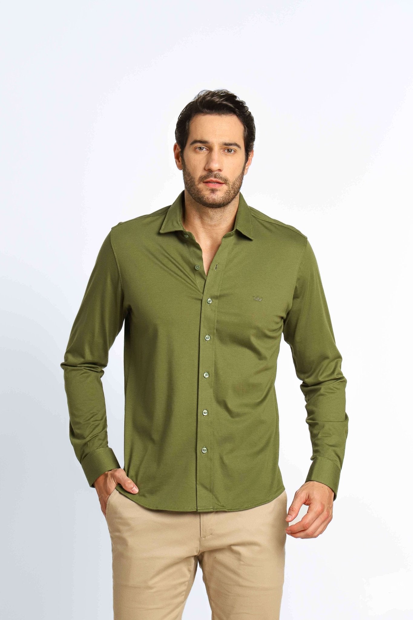 Camisa Dom Henrico Ml Slim Algodão Egípcio - Henri Store