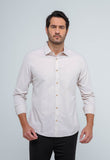 Camisa Dom Henrico Ml Slim Fit Areia - Henri Store