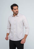 Camisa Dom Henrico Ml Slim Fit Areia - Henri Store