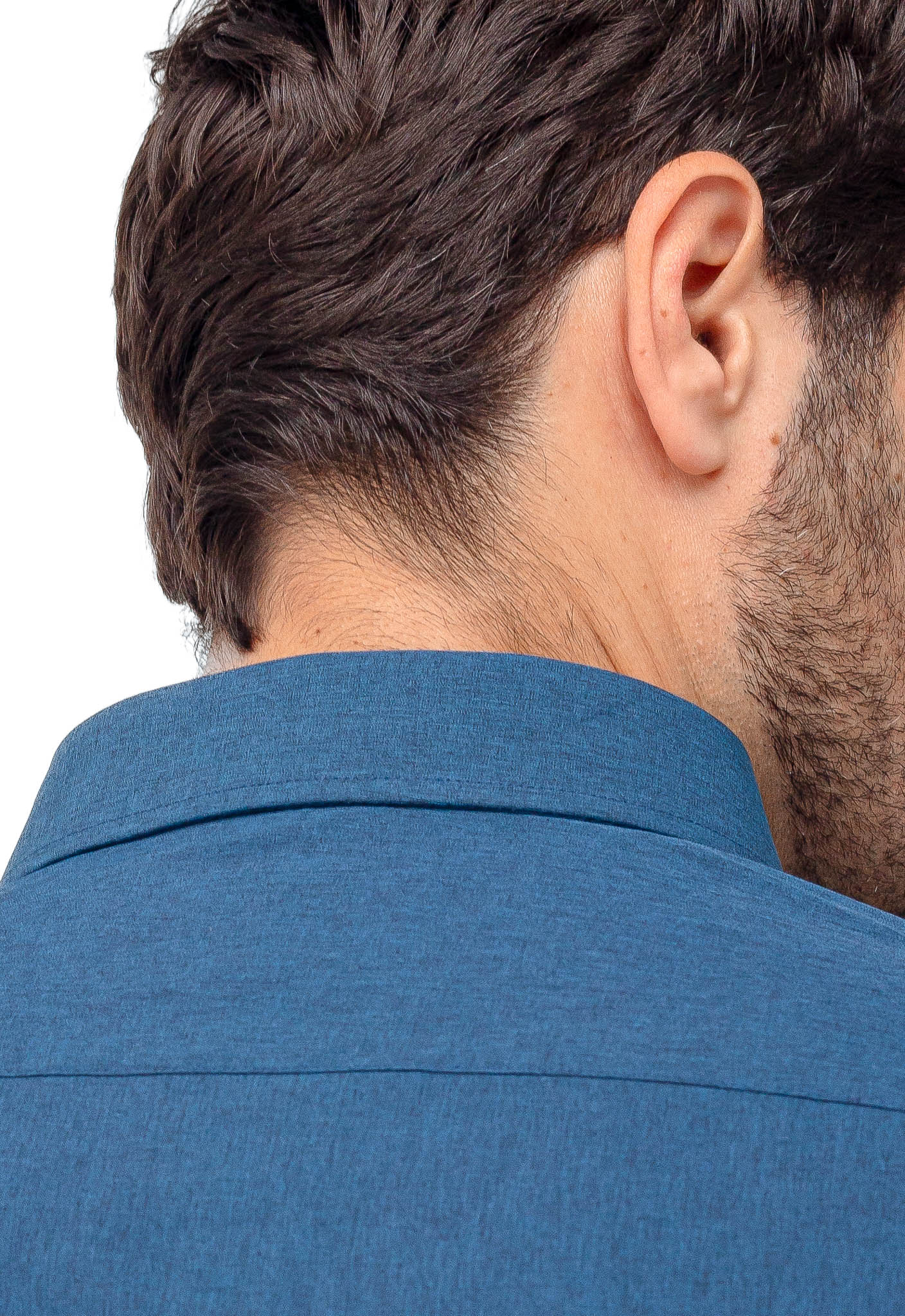 Camisa Dom Henrico Ml Slim Fit Azul Petroleo - Henri Store