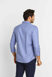 Camisa Dom Henrico Ml Slim Fit Azul - Henri Store