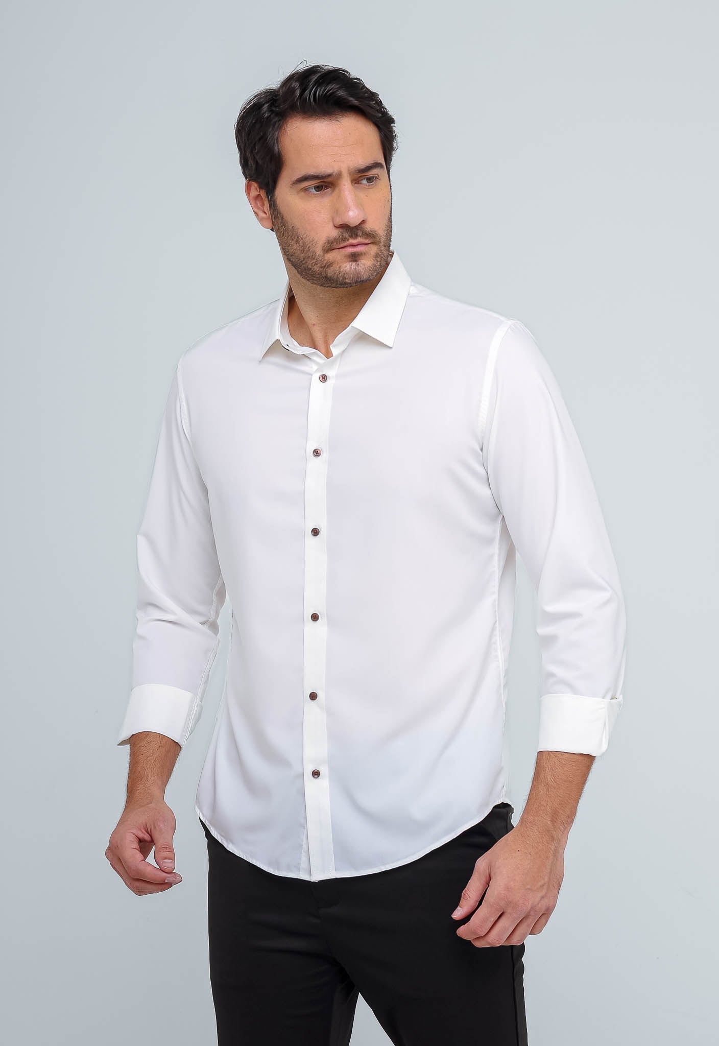 Camisa Dom Henrico Ml Slim Fit Branco - Henri Store