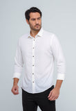 Camisa Dom Henrico Ml Slim Fit Branco - Henri Store