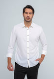 Camisa Dom Henrico Ml Slim Fit Branco - Henri Store