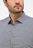 Camisa Dom Henrico Ml Slim Fit Cinza Mescla - Henri Store