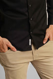Camisa Dom Henrico ml Slim Fit Maquinetada - Henri Store