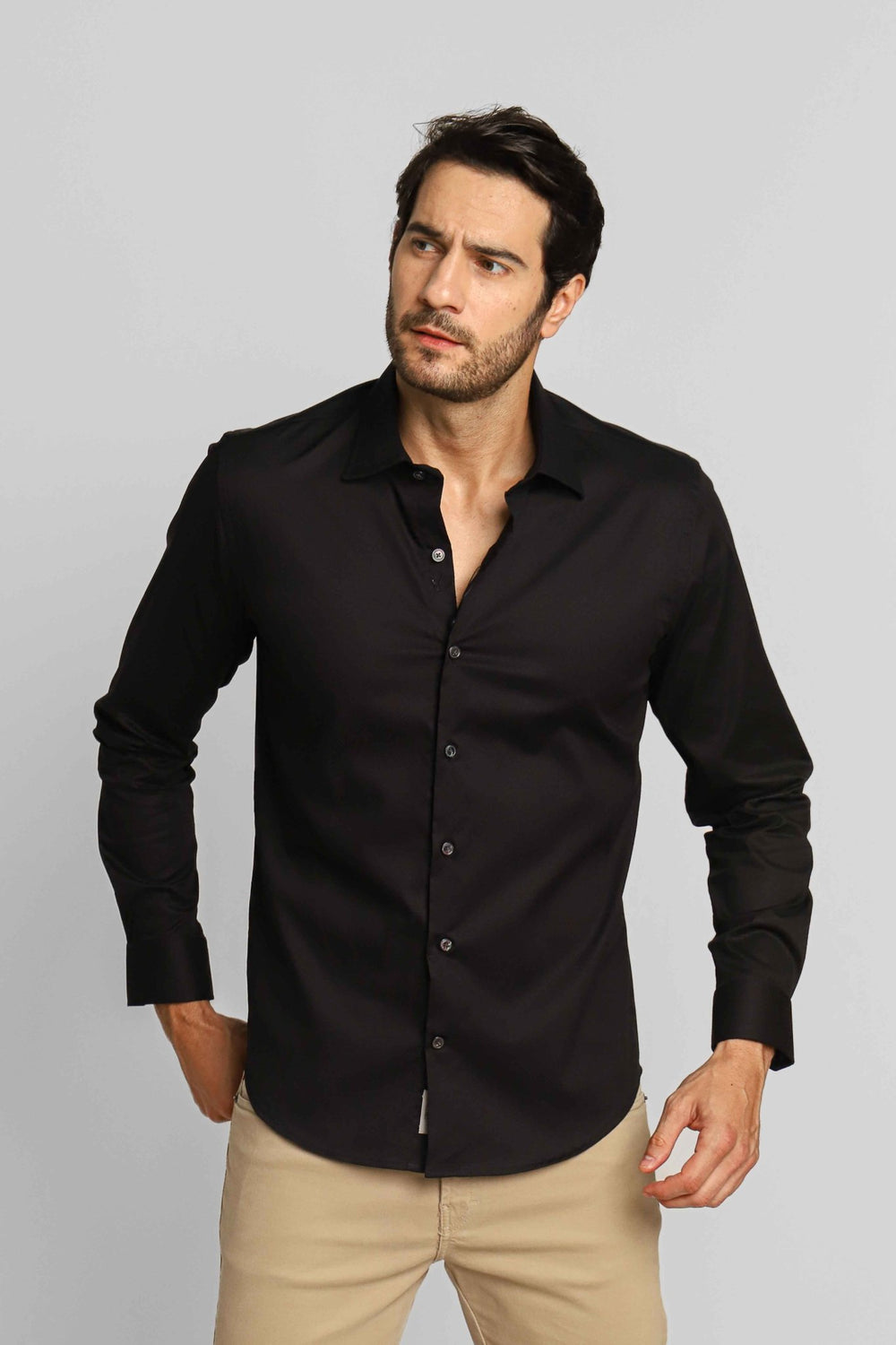 Camisa Dom Henrico ml Slim Fit Maquinetada - Henri Store