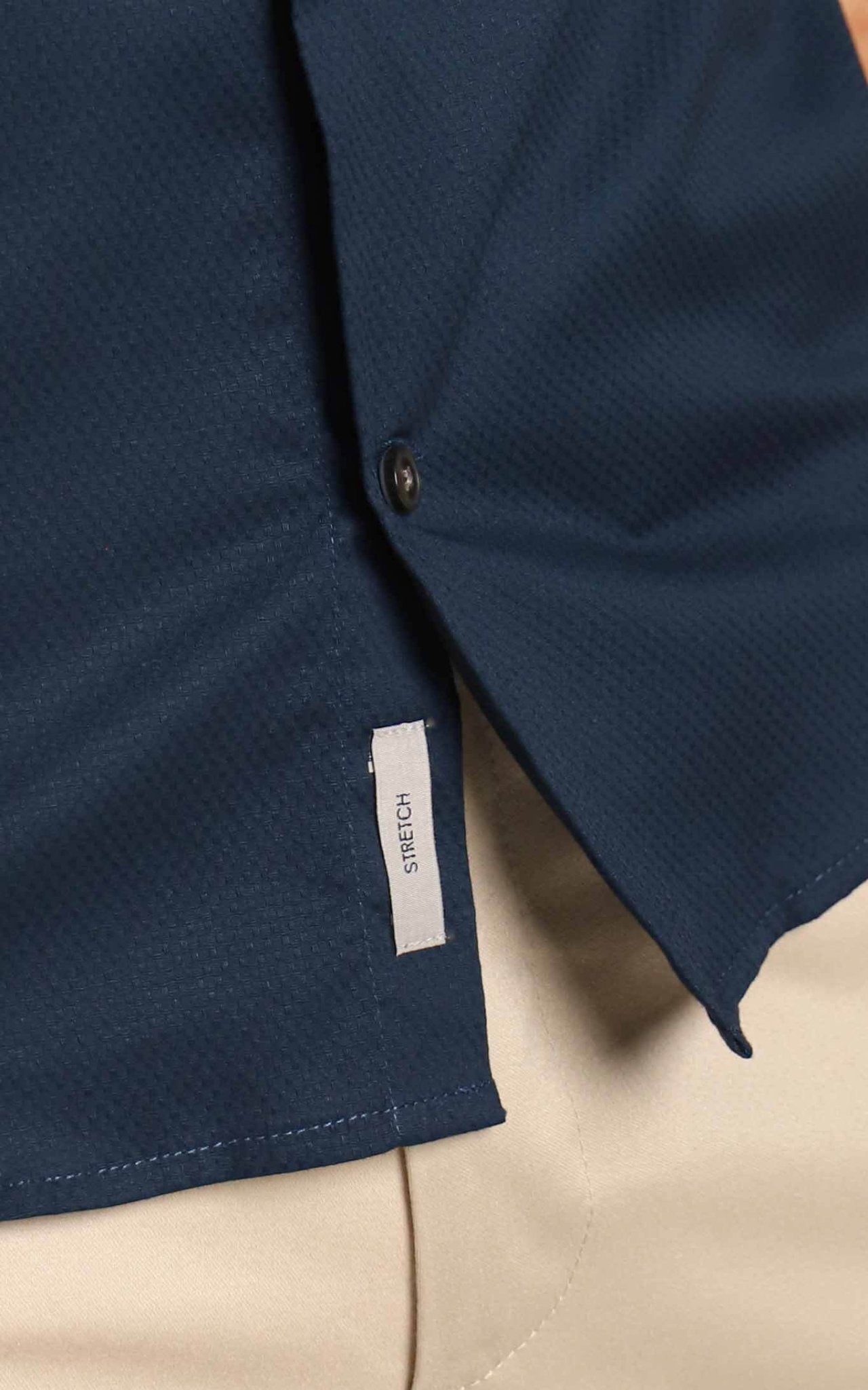 Camisa Dom Henrico ml Slim Fit Maquinetada - Henri Store
