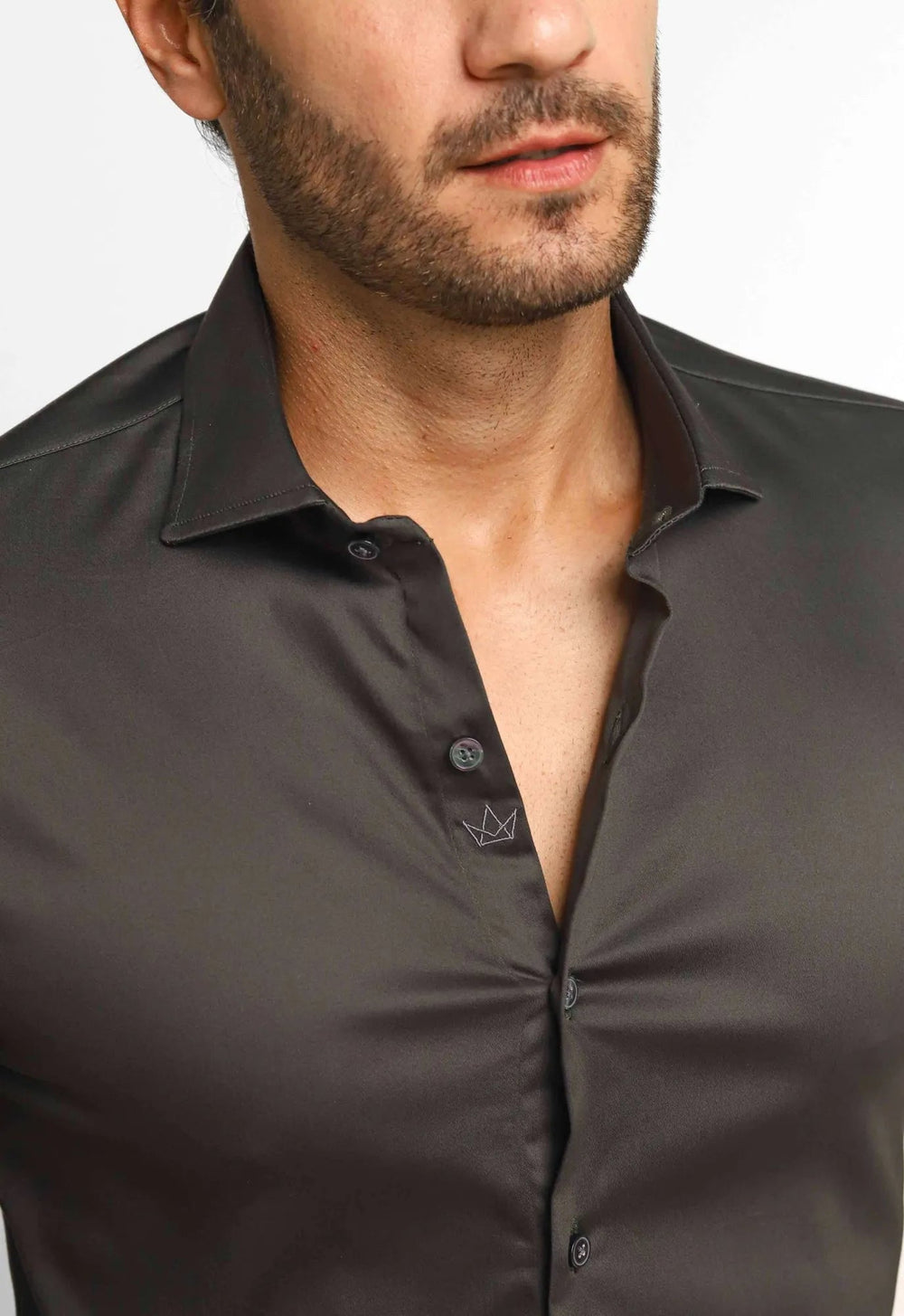 Camisa Dom Henrico ml Slim Fit Milano Acetinada - Henri Store