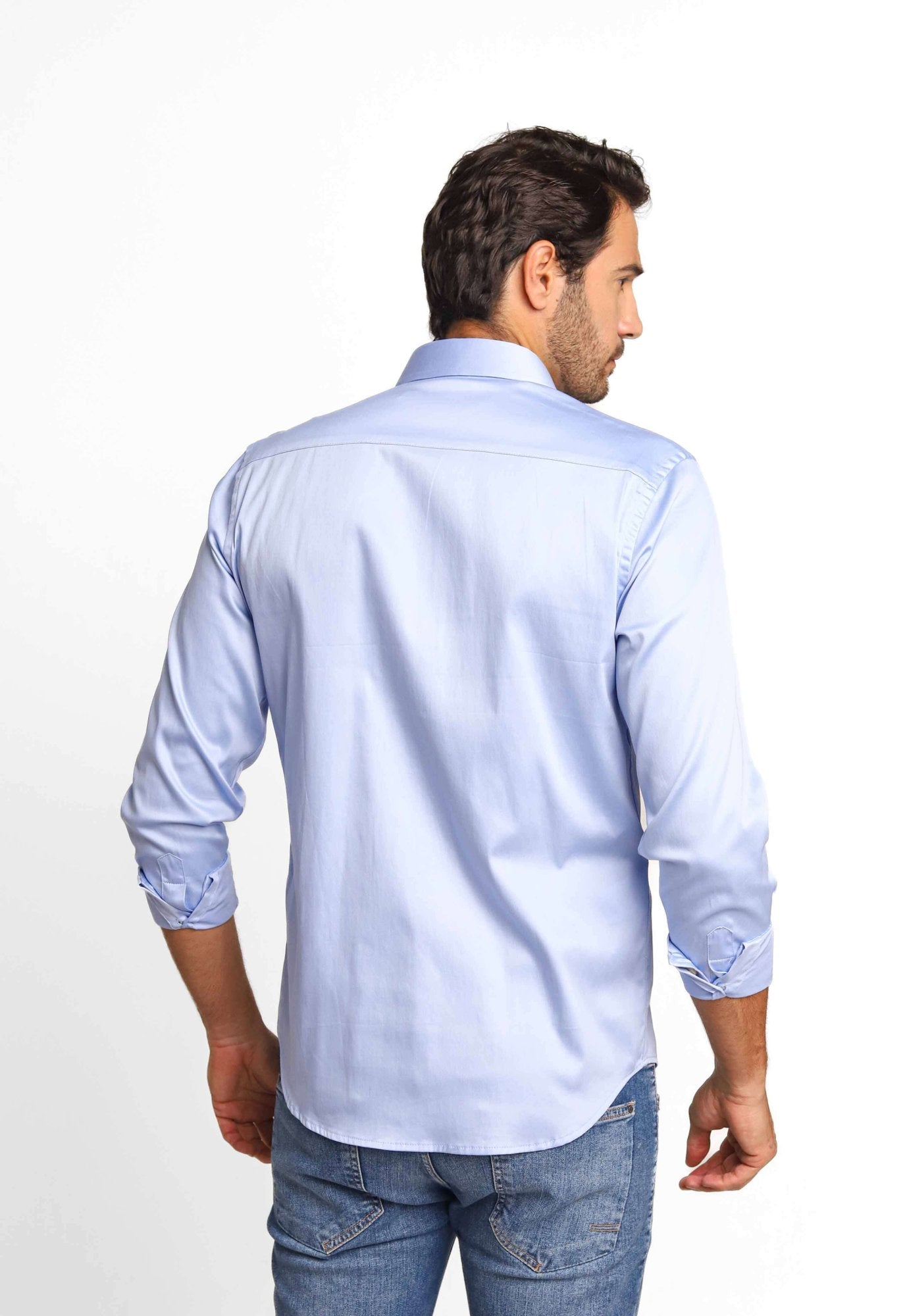 Camisa Dom Henrico ml Slim Fit Milano Acetinada - Henri Store