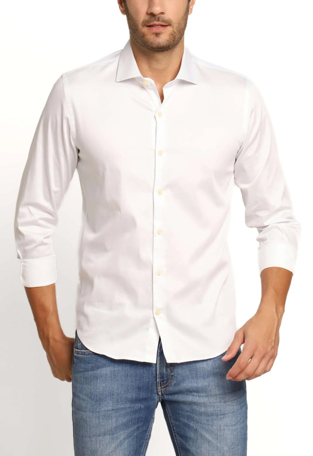 Camisa Dom Henrico ml Slim Fit Milano Acetinada - Henri Store