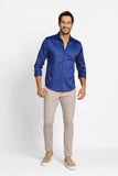 Camisa Dom Henrico ml Slim Fit Milano Acetinada - Henri Store