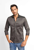 Camisa Dom Henrico ml Slim Fit Milano Acetinada - Henri Store