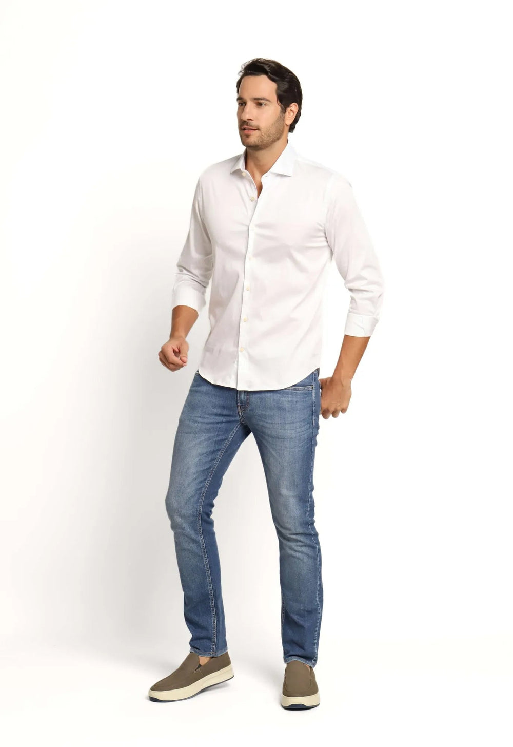 Camisa Dom Henrico ml Slim Fit Milano Acetinada - Henri Store