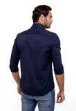 Camisa Dom Henrico ml Slim Fit Poliamida