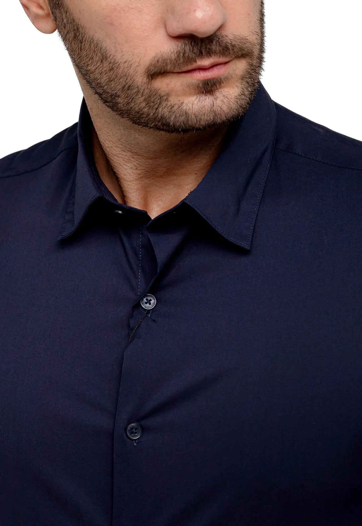 Camisa Dom Henrico ml Slim Fit Poliamida