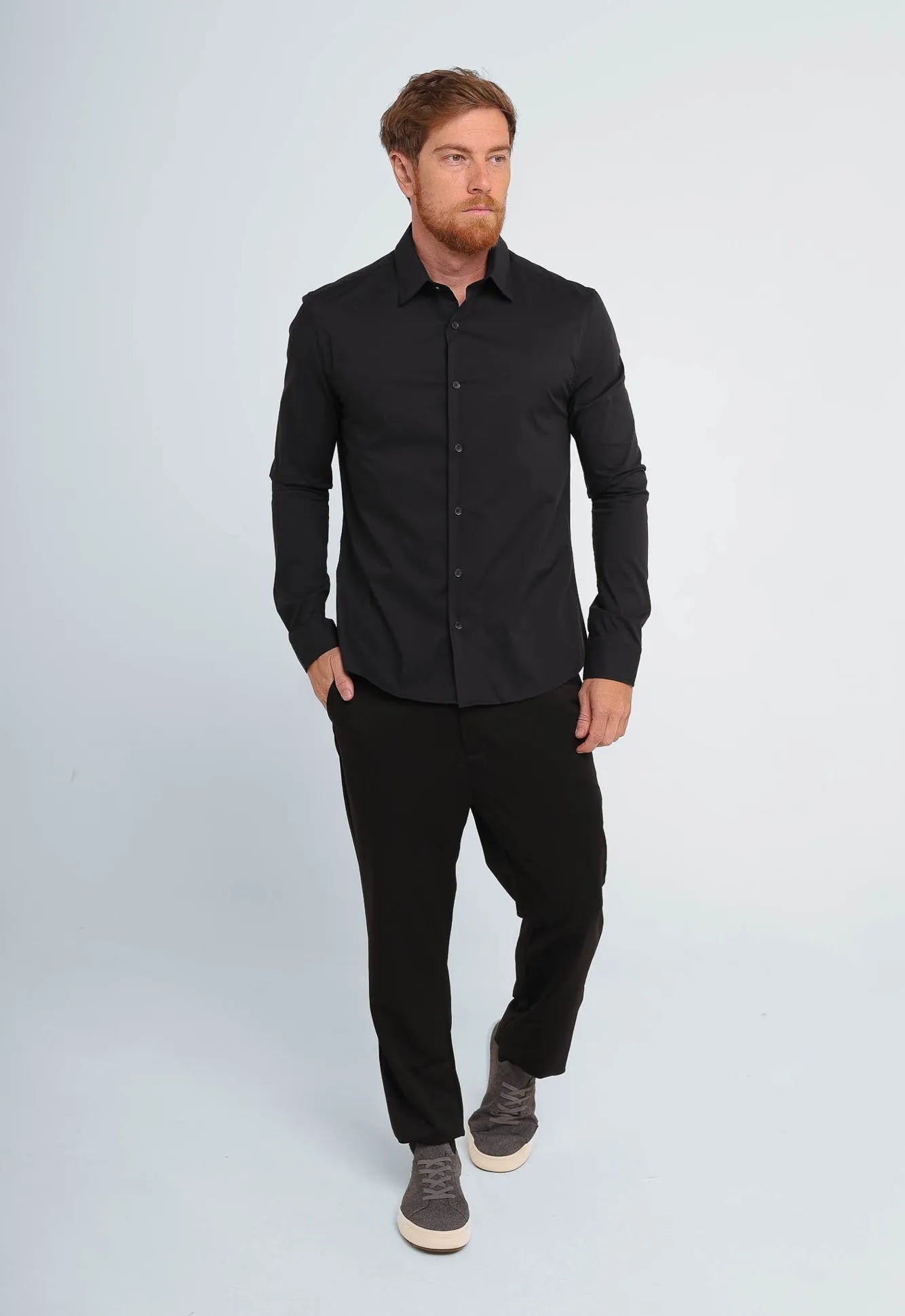 Camisa Dom Henrico ml Slim Fit Poliamida - Henri Store