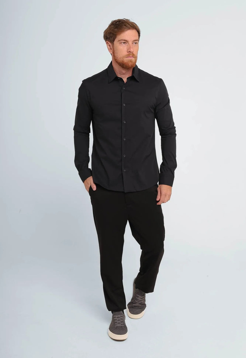 Camisa Dom Henrico ml Slim Fit Poliamida - Henri Store