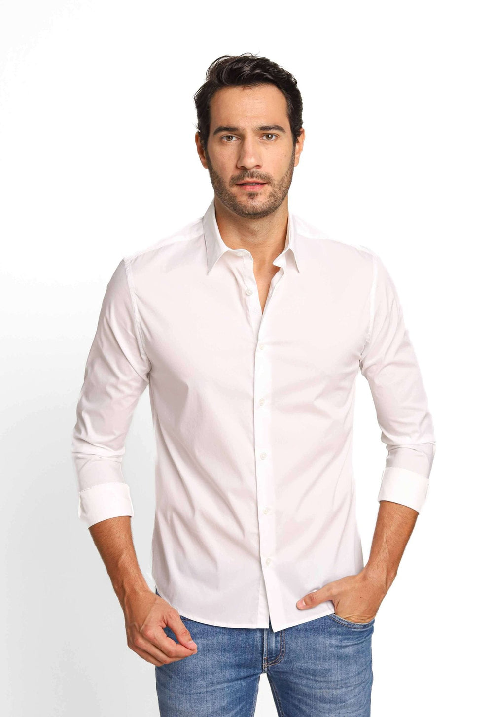 Camisa Dom Henrico ml Slim Fit Poliamida - Henri Store