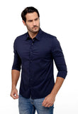 Camisa Dom Henrico ml Slim Fit Poliamida - Henri Store