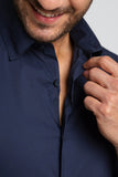Camisa Dom Henrico ml Slim Fit Poliamida - Henri Store